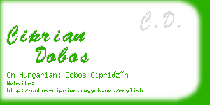 ciprian dobos business card